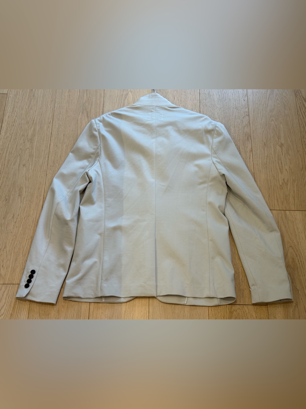 GUESS NWT Moonstruck Ponte Blazer L Stretch Tailored Neutral Jacket Office - Picture 4 of 8